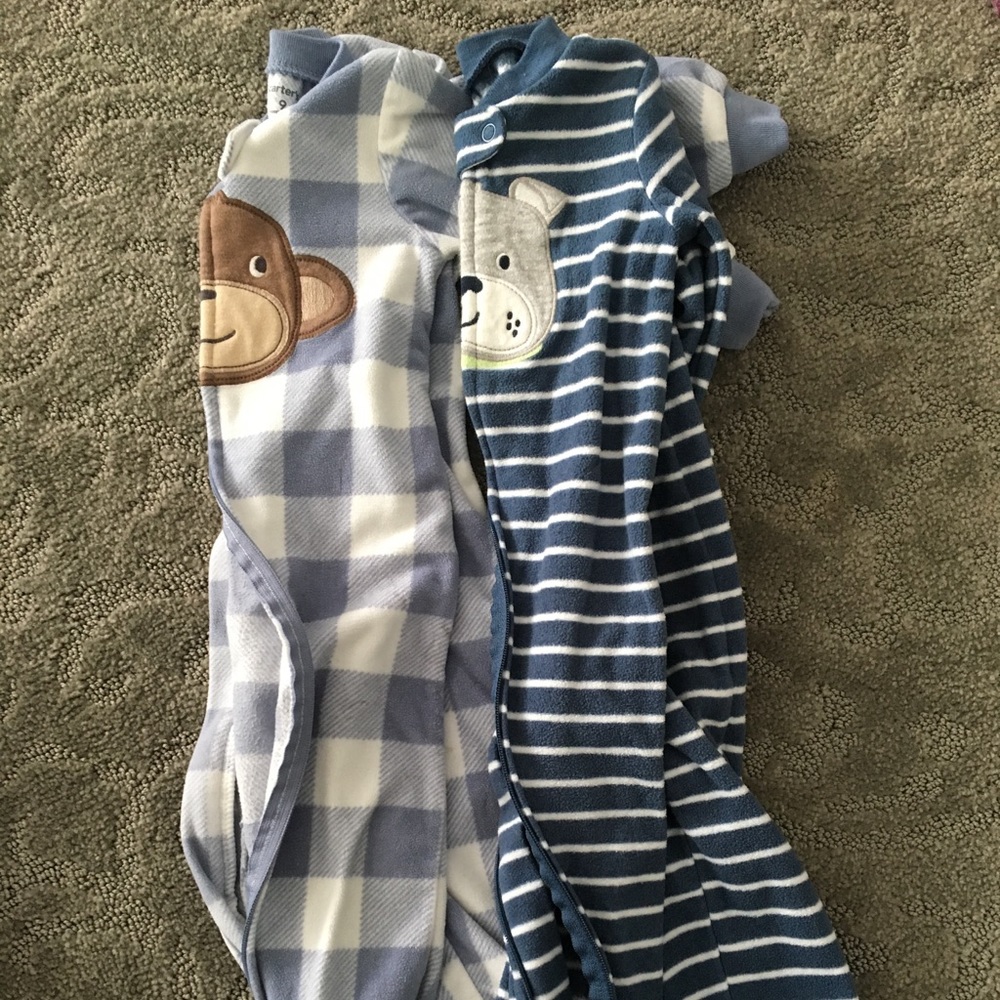 Fleece footed pj's!